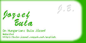 jozsef bula business card