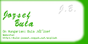 jozsef bula business card
